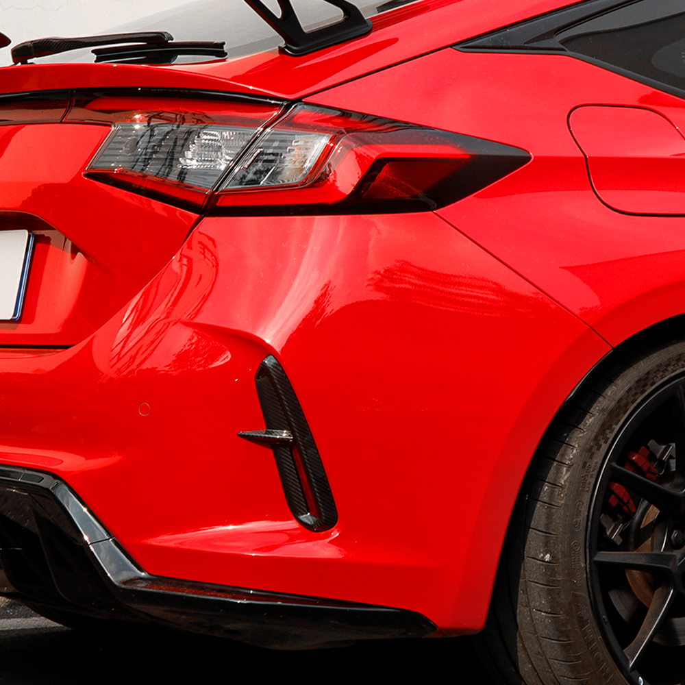 Rear Bumper Diffuser Spoilers, 2-Piece Set for Honda Civic Type R FL5, additional product view 7