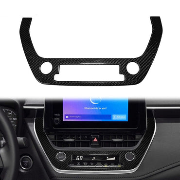2023-2025 Toyota Corolla GR Carbon Fiber Center Console Panel | Dry Carbon Fiber Multimedia & AC Button Trim