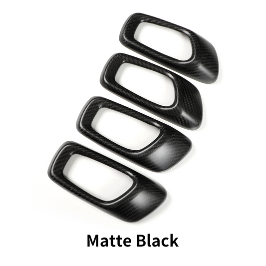 4pcs Dry Carbon Fiber Inner Door Handle Cover For Honda Civic Typer FL5 2023+