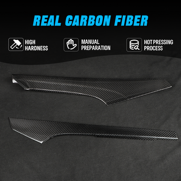 Real Dry Carbon Fiber Center Console Side Trim 2PCS for Hyundai Elantra N 2022+ (LHD) Interior Upgrade
