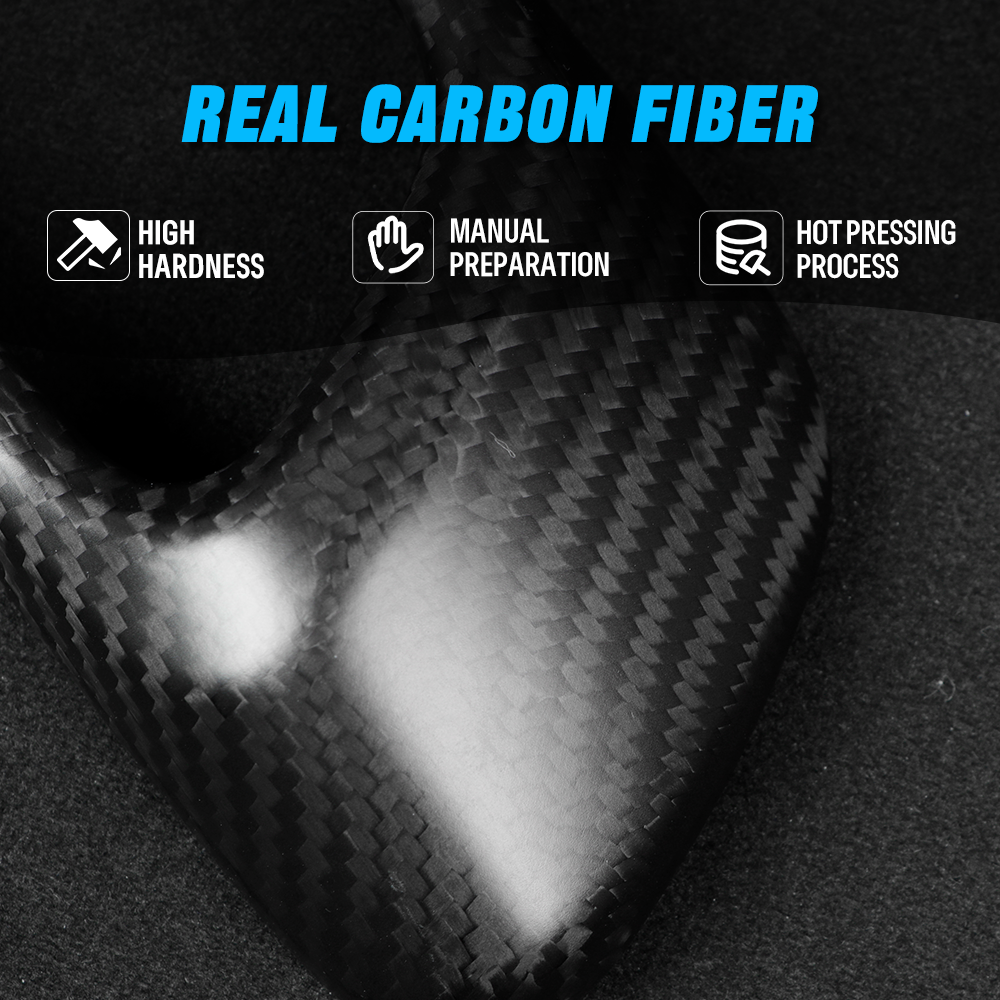 4pcs Dry Carbon Fiber Inner Door Handle Cover For Honda Civic Typer FL5 2023+