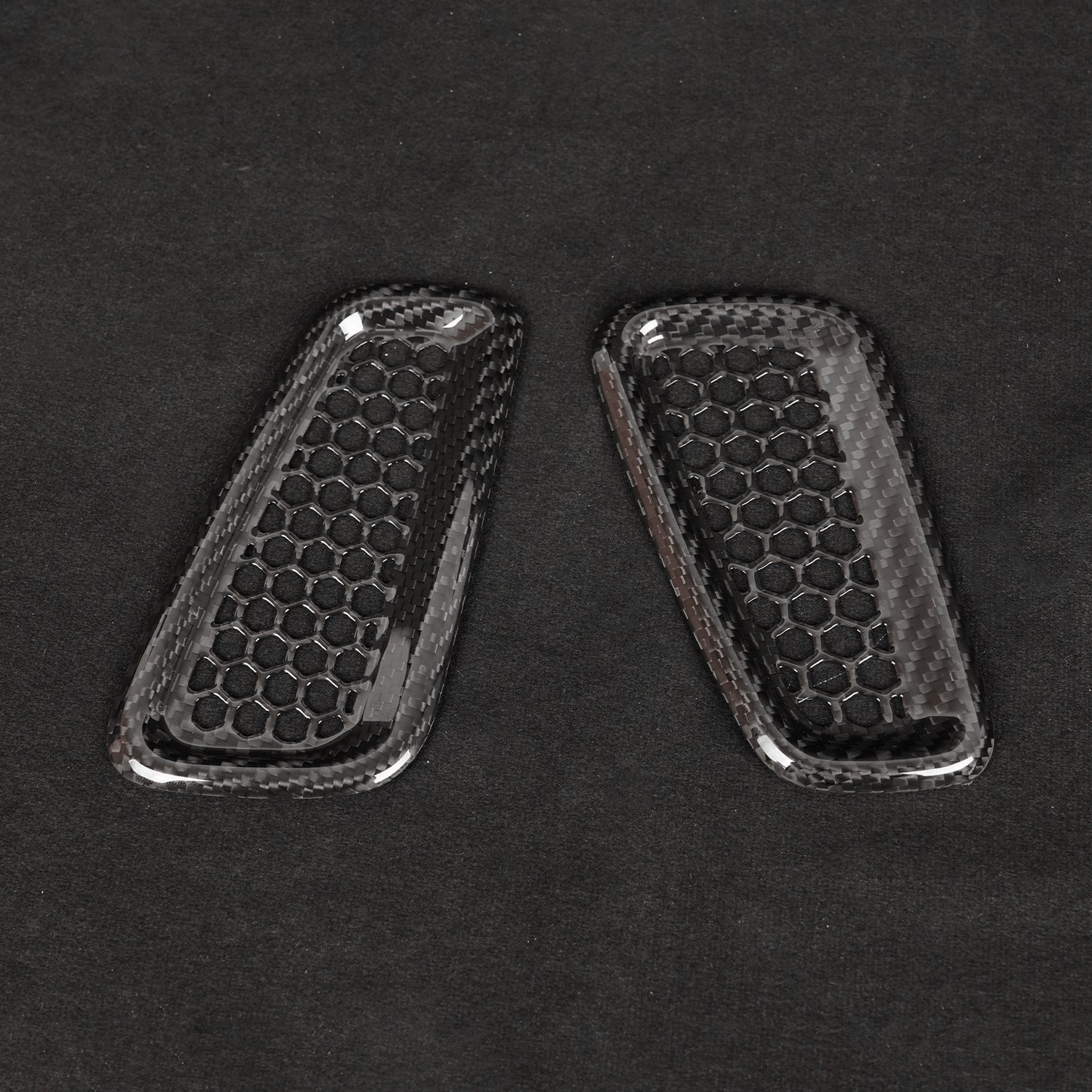 Create Carbon Dry Carbon Fiber Dash Air Vent Panel Cover for HONDA CIVIC Type R FL5