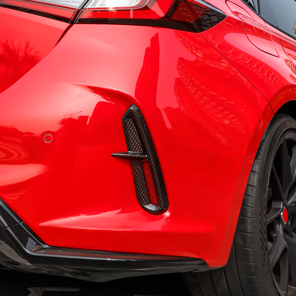 Create Carbon Carbon Fiber Rear Bumper Diffuser Spoiler Set (2PCS) for HONDA CIVIC Type R FL5