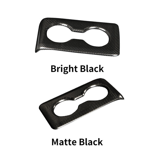 Dry carbon fiber rear cup holder cover Honda Civic Type R FL5