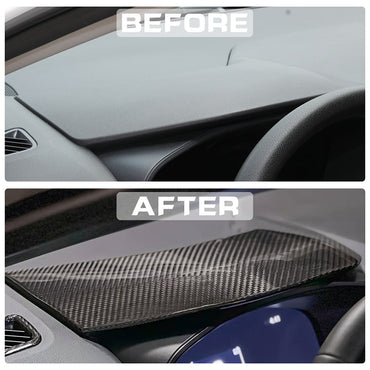 Carbon Fiber Dashboard Cover for 2023-2025 Toyota Corolla GR | Dry Carbon Fiber Instrument Cluster Sunshade Cover