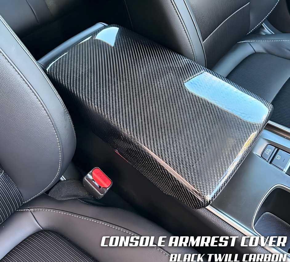 CREATE CARBON Dry Carbon Fiber Center Armrest Box Cover for Honda Accord 10th Gen 2018–2022