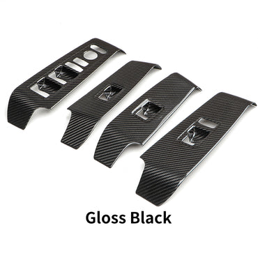 Dry Carbon Fiber Window Switch Panel Covers - 11th Gen Civic Hatchback & Type R FL5 (2023+)