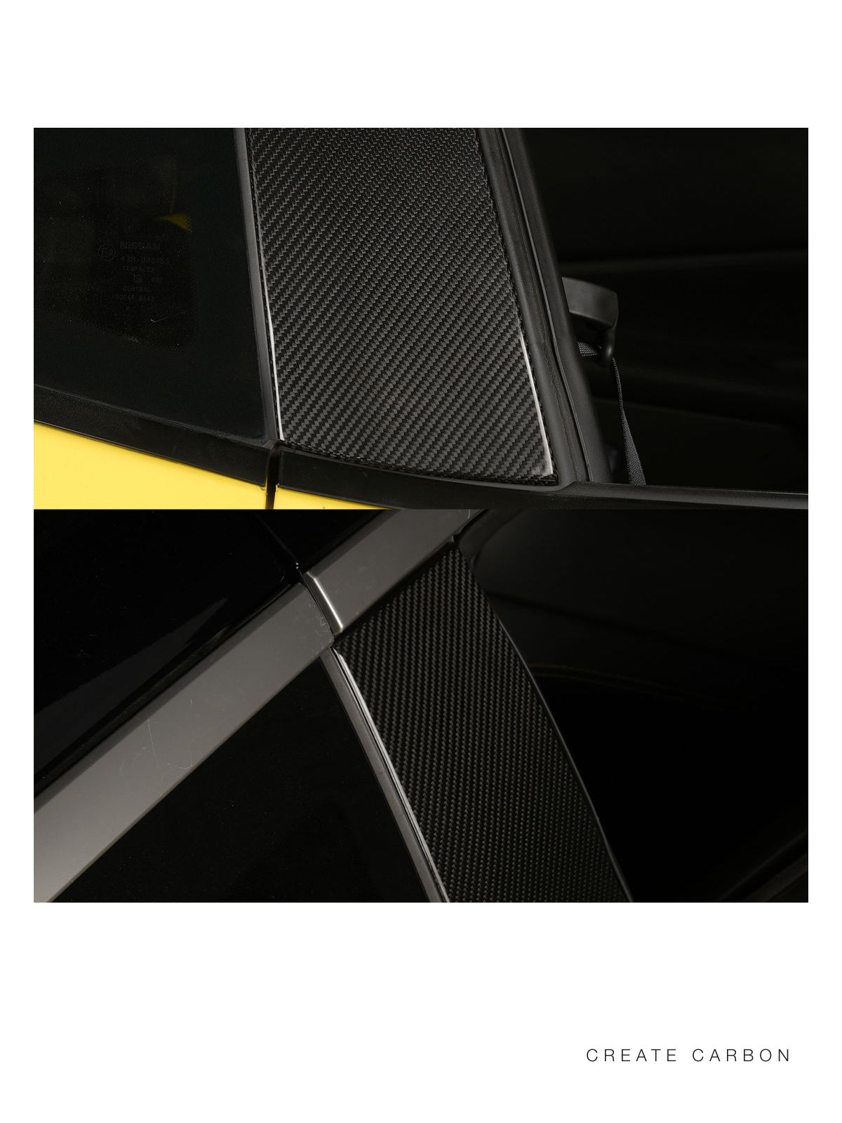 Dry carbon fiber B-pillar trim covers for 2023+ Nissan Z RZ34 – image 3