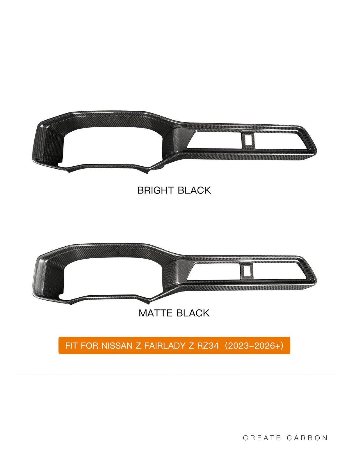 Dry carbon fiber gauge cluster hood cover for 2023+ Nissan Z RZ34 – image 2