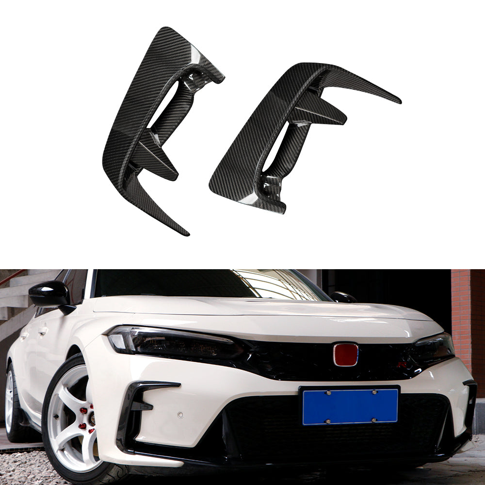 Create Carbon Dry Carbon Fiber Front Duct Cover Set (2PCS) for HONDA CIVIC Type R FL5