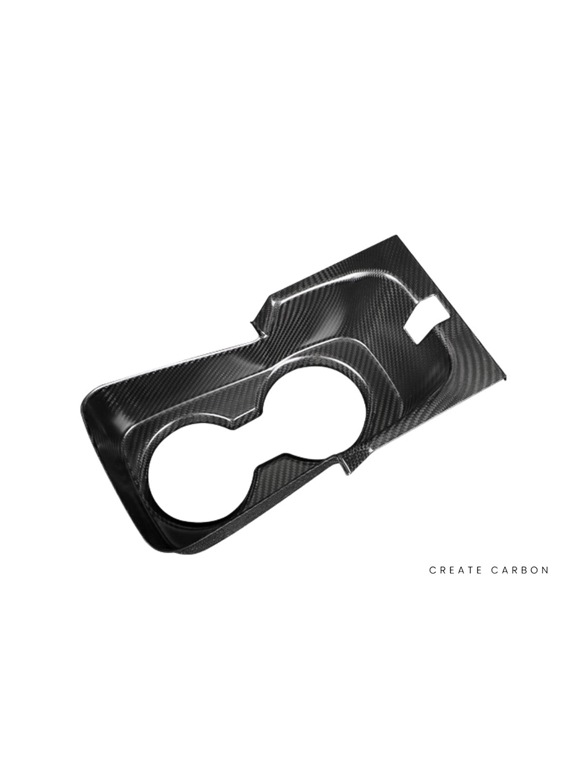 Front Cup Holder Cover for Honda Civic Type R FL5 in dry carbon fiber