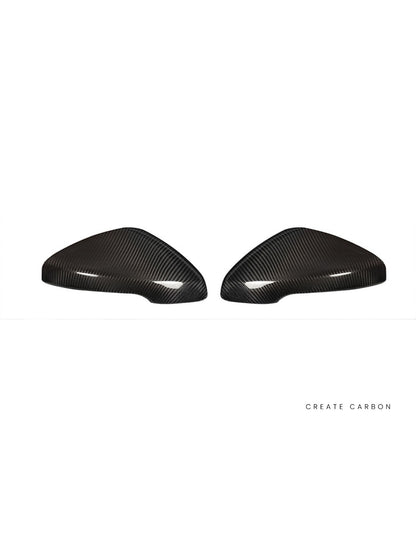 Side Mirror Cover Caps for Honda Civic Type R FL5 in dry carbon fiber