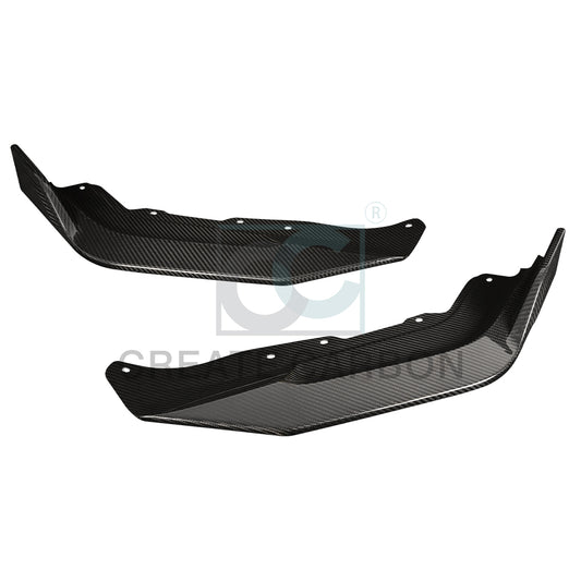 Create Carbon Dry Carbon Fiber Front Bumper Lip 2PCS for Honda Civic Type R FL5 2023+