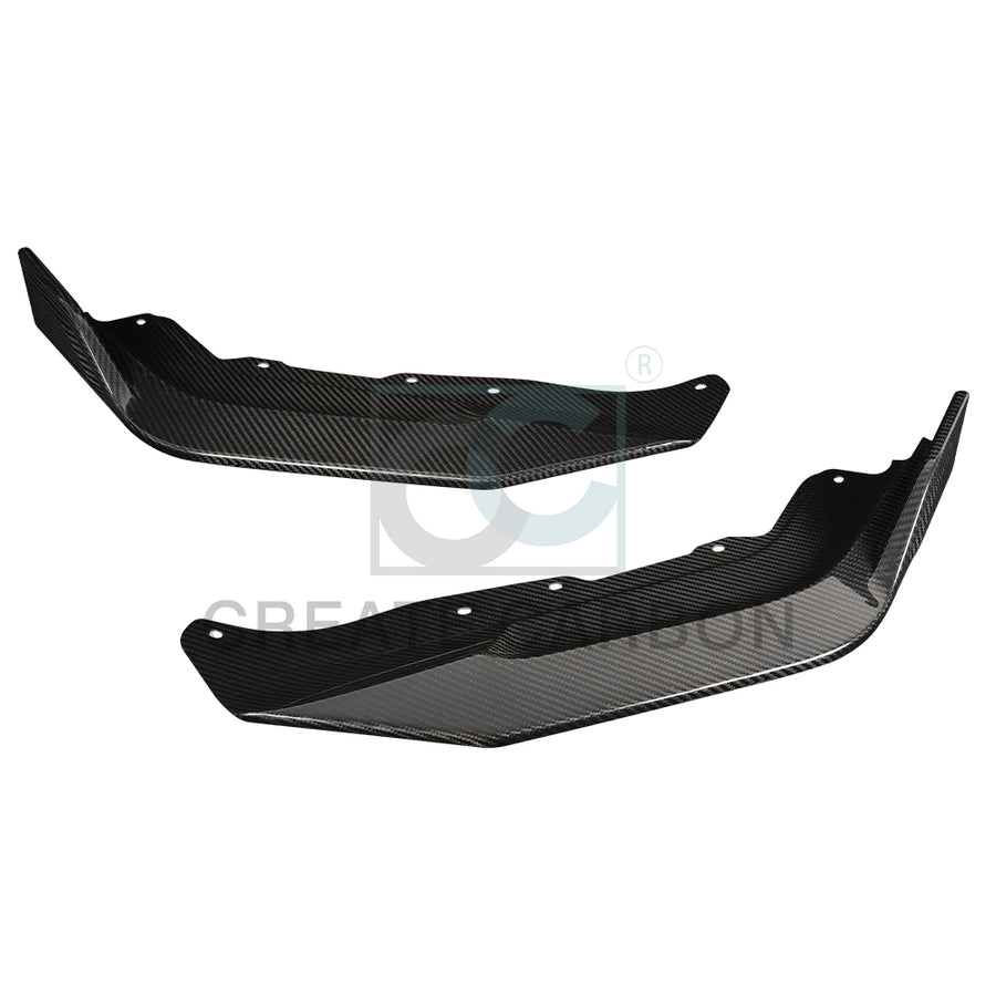 CREATE CARBON | Honda Civic Type R FL5 Front Bumper Lip, 2-Piece Set – Dry Carbon Fiber