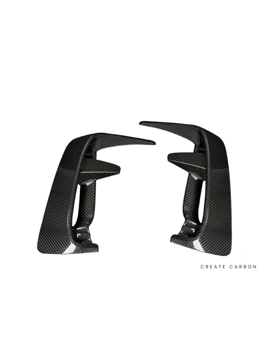 CREATE CARBON | Honda Civic Type R FL5 Front Duct Covers, 2-Piece Set – Dry Carbon Fiber