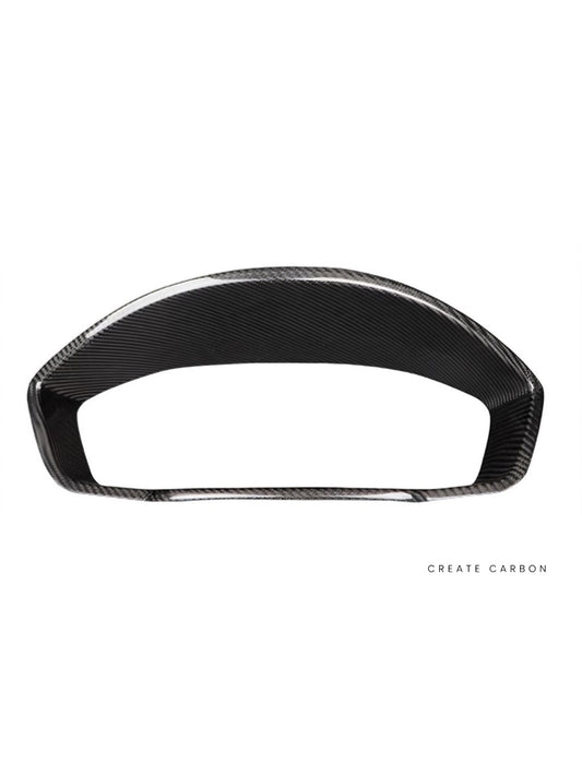 Gauge Cluster Trim Cover for Honda Civic Type R FL5 in dry carbon fiber