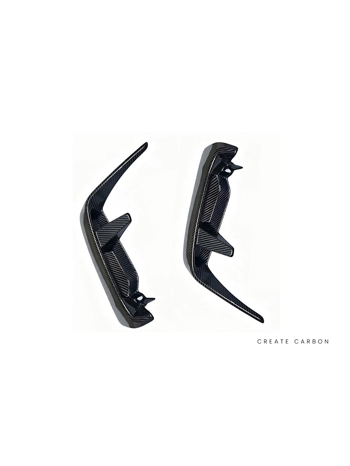 Front Duct Covers, 2-Piece Set for Honda Civic Type R FL5, additional product view 3