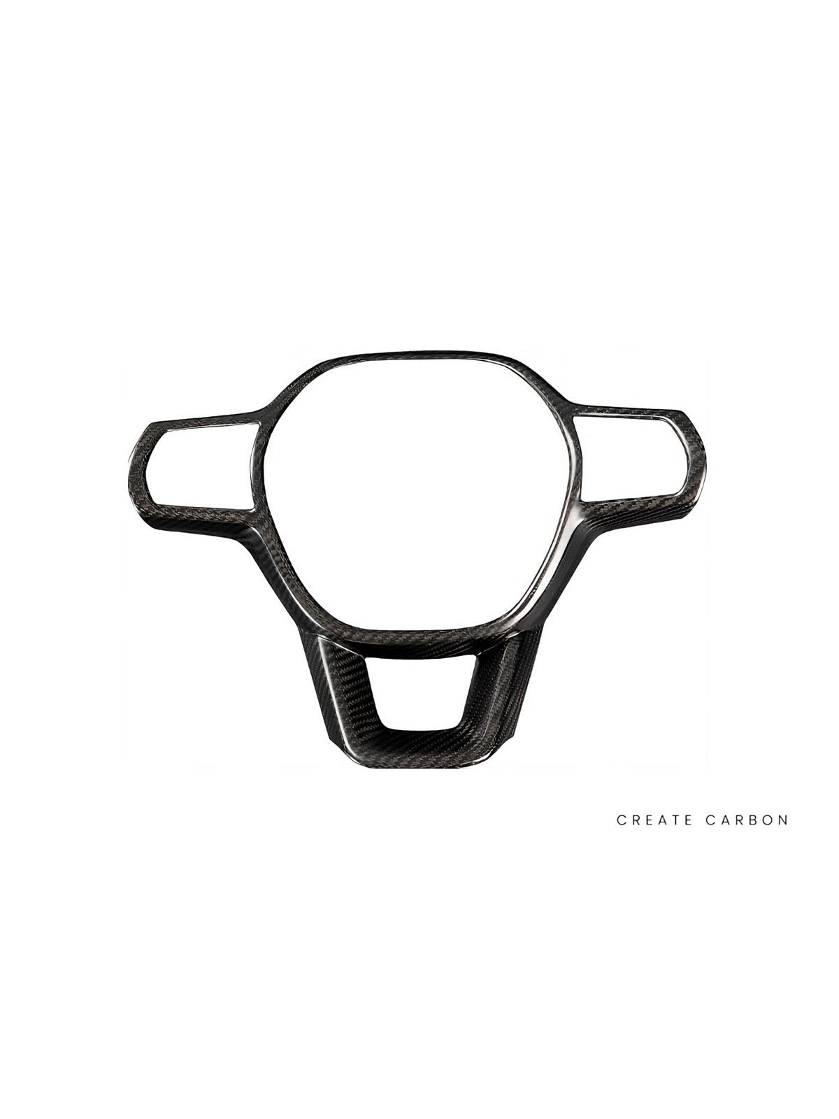 Steering Wheel Trim Cover for Honda Civic Type R FL5 in dry carbon fiber