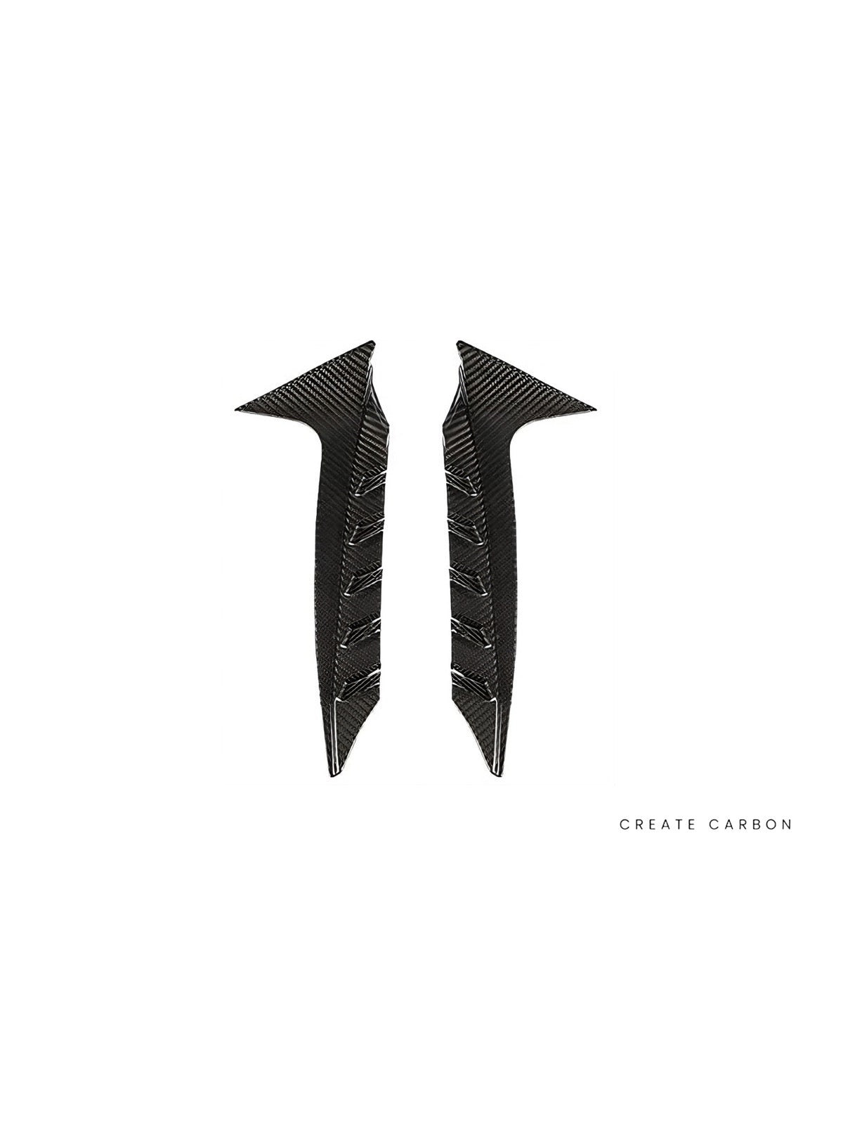 Side Fender Vent Covers for Honda Civic Type R FL5 in dry carbon fiber