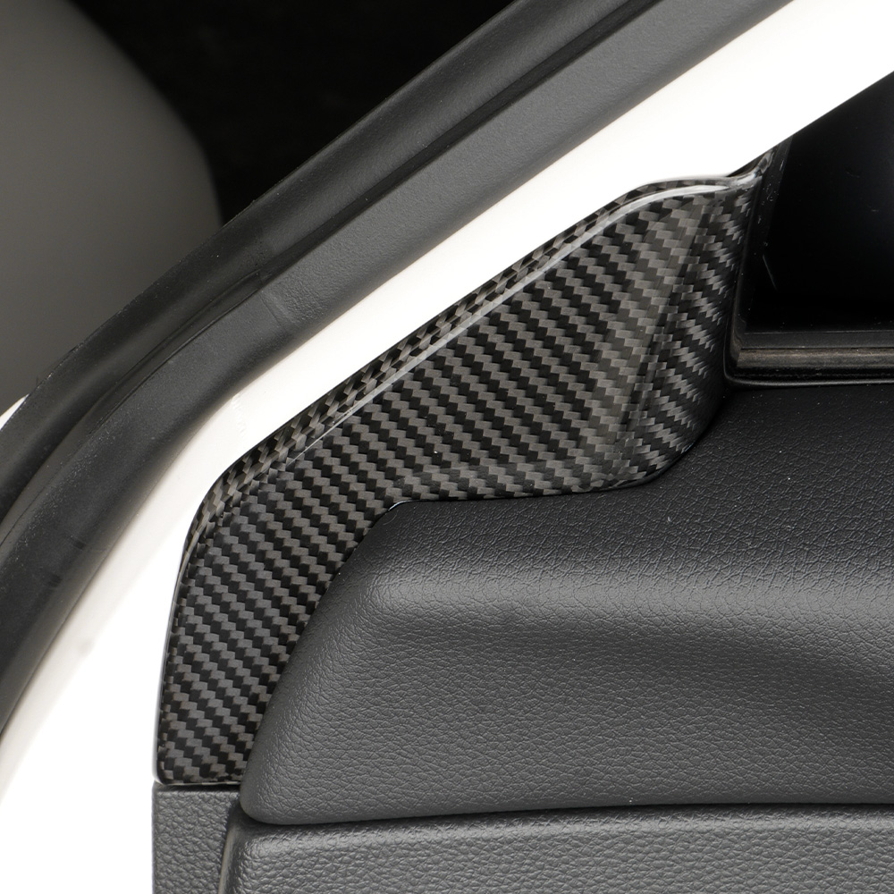 Create Carbon Dry Carbon Fiber Inner Door A Pillar Trim Cover for HONDA CIVIC Type R FL5 2022+