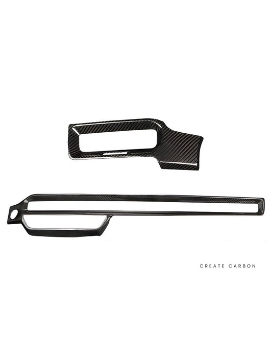Dashboard Air Vent Trim (LHD) for Honda Civic Type R FL5 in dry carbon fiber