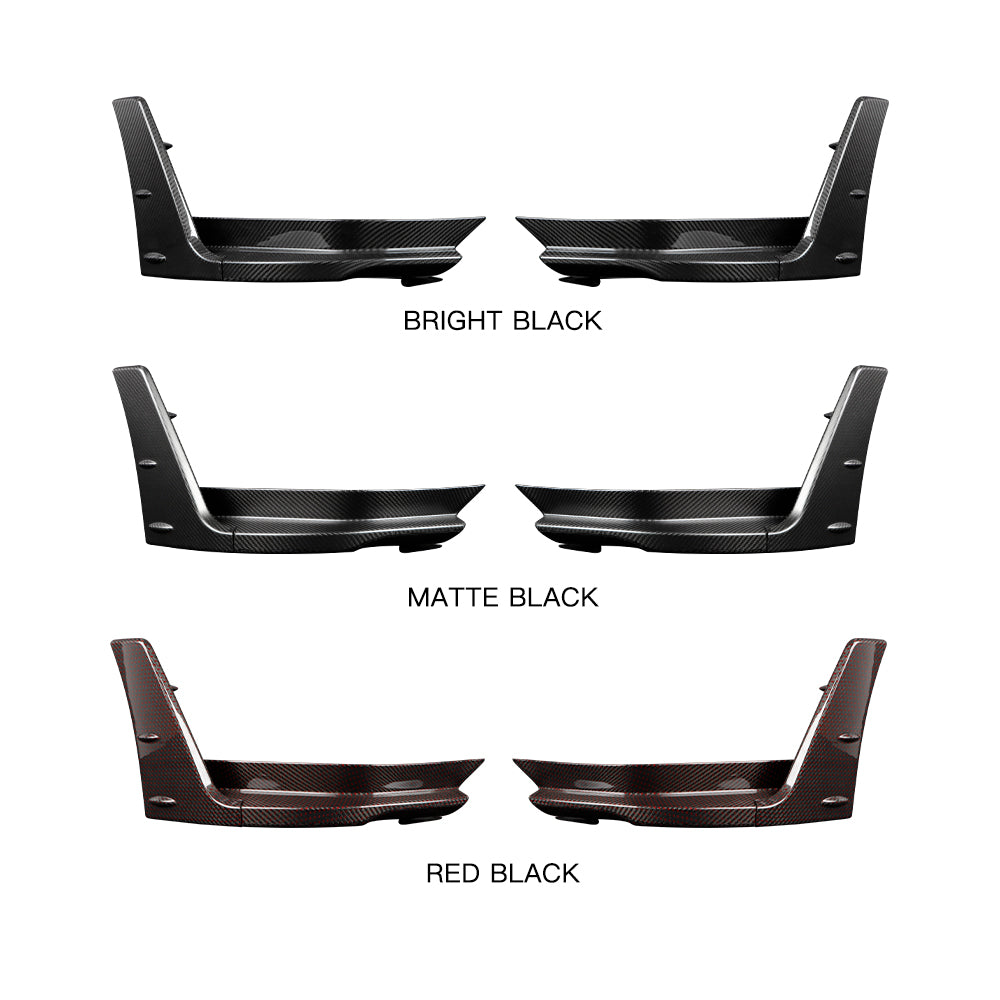 Create Carbon Dry Carbon Fiber Rear Bumper Splitters for HONDA CIVIC Type R FL5 2023-2025+
