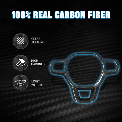Create Carbon Dry Carbon Fiber Steering Wheel Trim Cover for Honda Civic Type R FL5