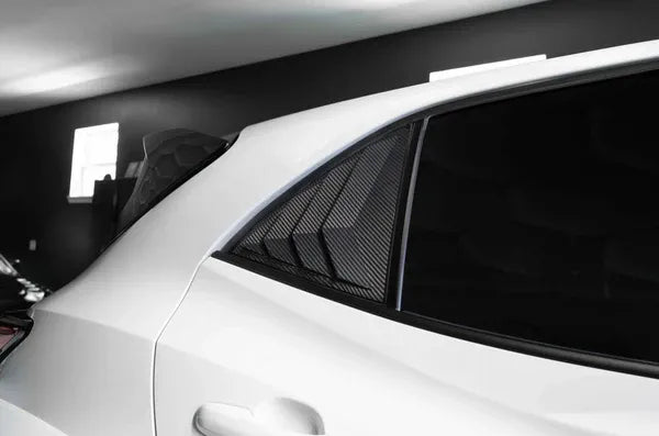 2023 GR Corolla carbon fiber rear window louvers