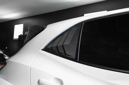 2023 GR Corolla carbon fiber rear window louvers
