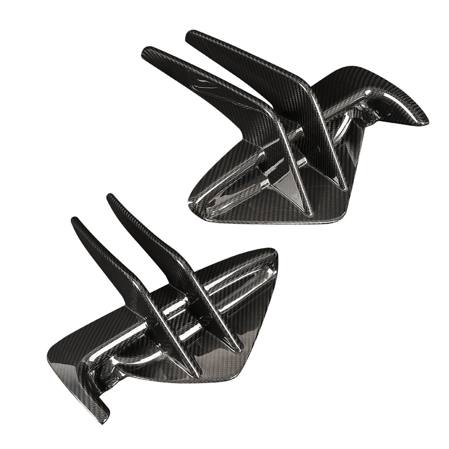 CREATE CARBON | Honda Civic Type R FL5 Front Canard Set – Dry Carbon Fiber
