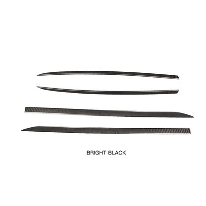 Dryvon 4PCS Dry Carbon Fiber Window Molding Frame Trim Cover for Nissan Z 400Z RZ34 Fairlady Z (2023–2026+)