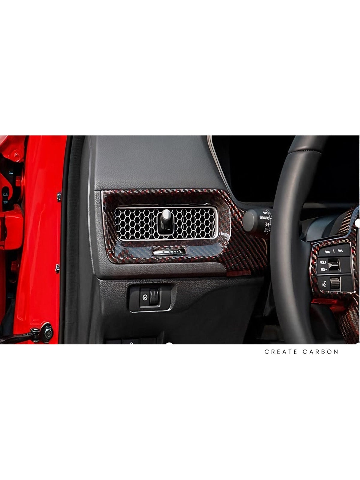 Dashboard Air Vent Trim (LHD) for Honda Civic Type R FL5, additional product view 5