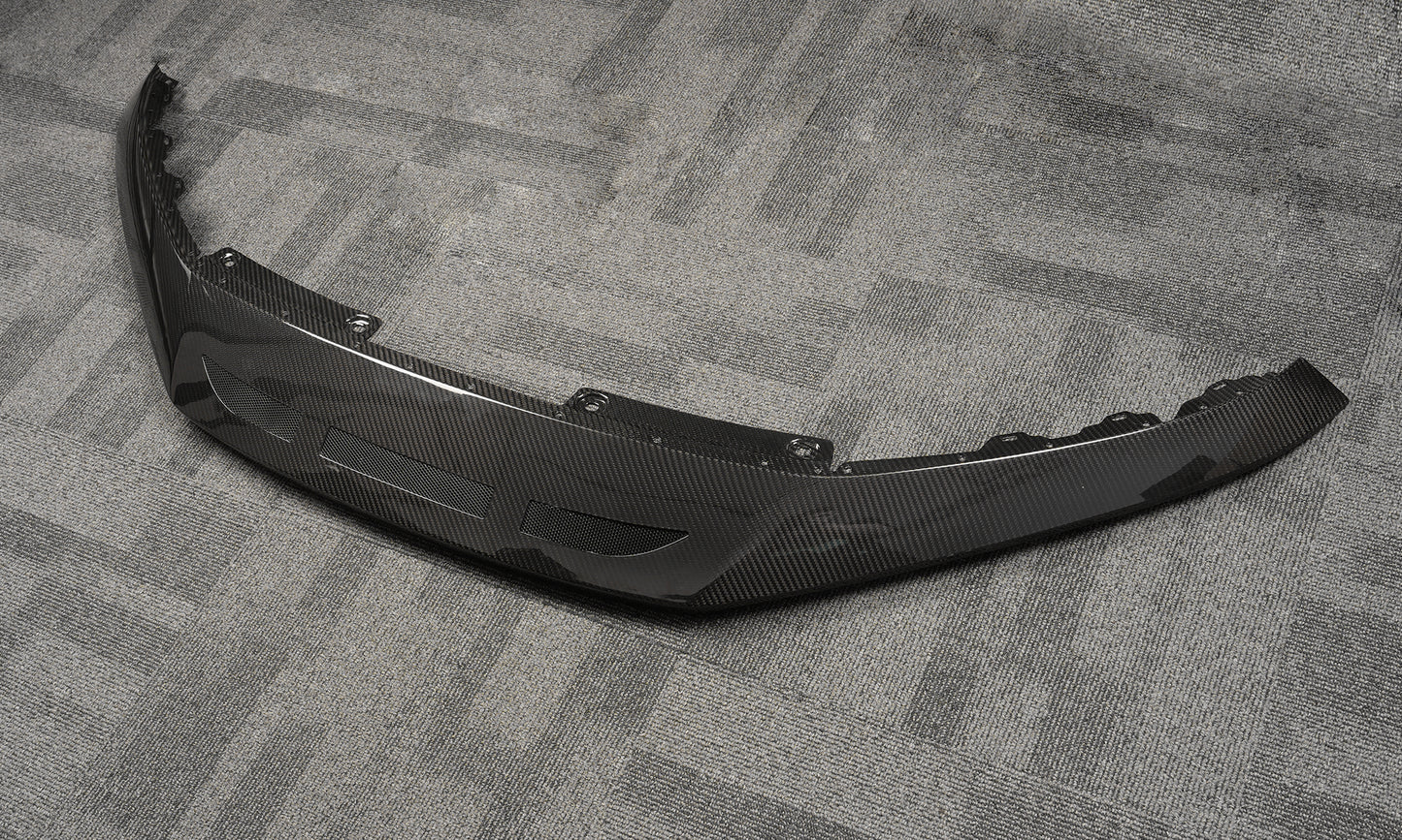 Create Carbon Dry Carbon Fiber Front Bumper Upper Grille Cover Replacement for HONDA CIVIC Type R FL5