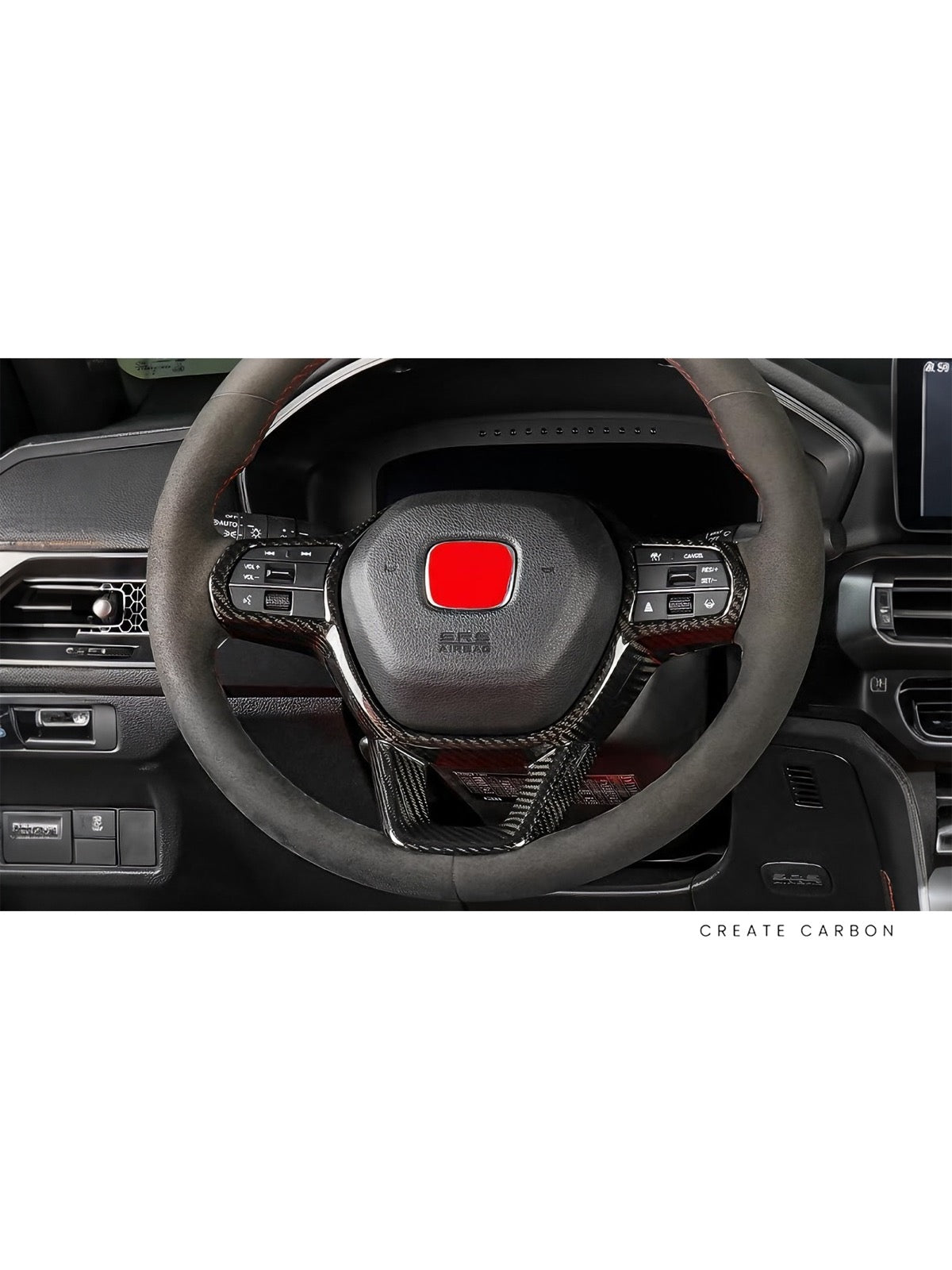 Steering Wheel Trim Cover for Honda Civic Type R FL5, additional product view 4