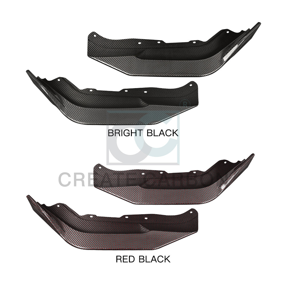 Create Carbon Dry Carbon Fiber Front Bumper Lip 2PCS for Honda Civic Type R FL5 2023+