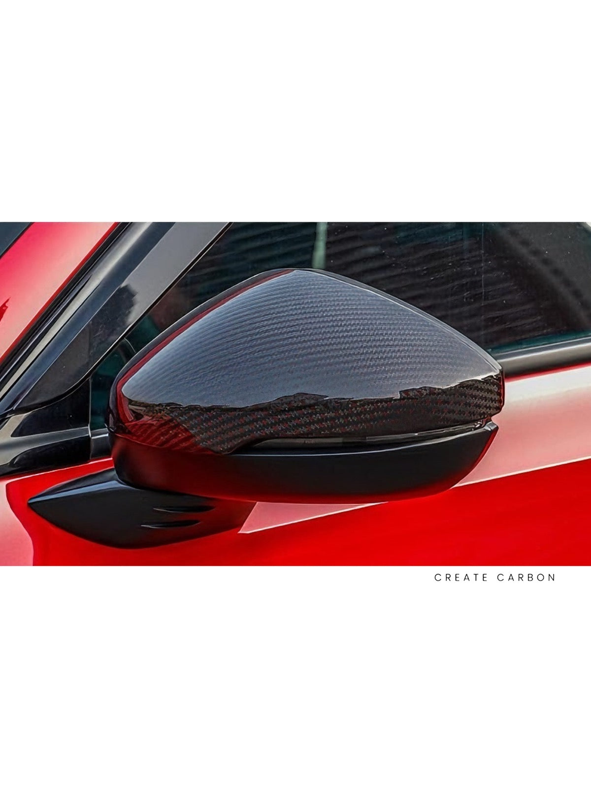 Side Mirror Cover Caps for Honda Civic Type R FL5, additional product view 3