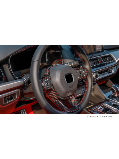 Steering Wheel Trim Cover for Honda Civic Type R FL5, additional product view 3