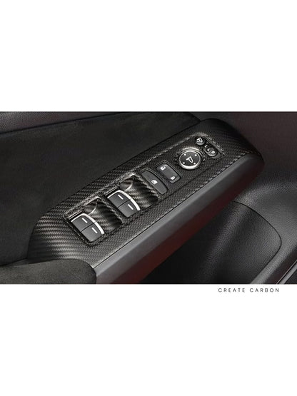 Window Switch Panel Covers, 4-Piece Set for Honda Civic Type R FL5, additional product view 4