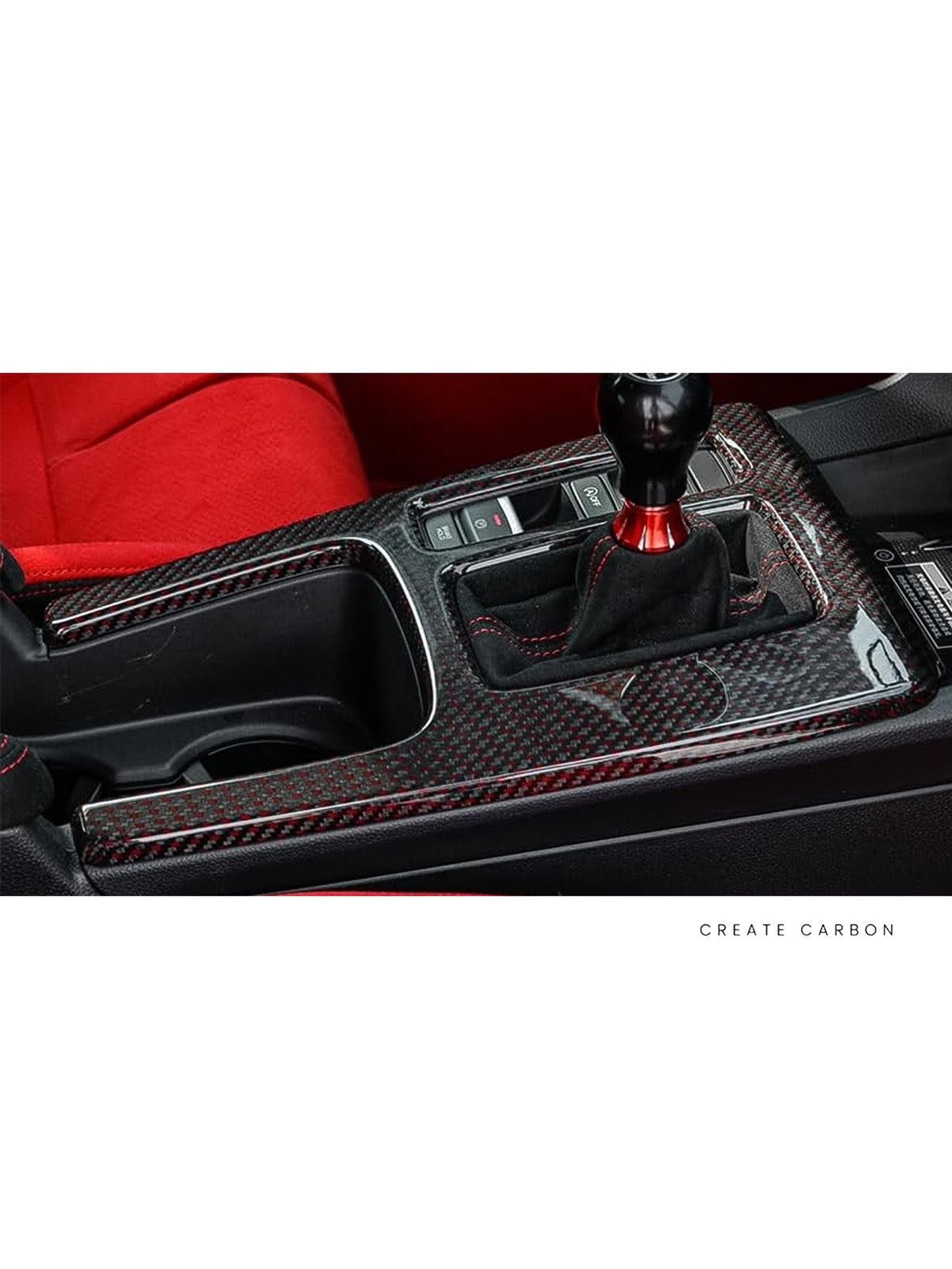 Gear Shift Panel Cover (LHD) for Honda Civic Type R FL5, additional product view 3