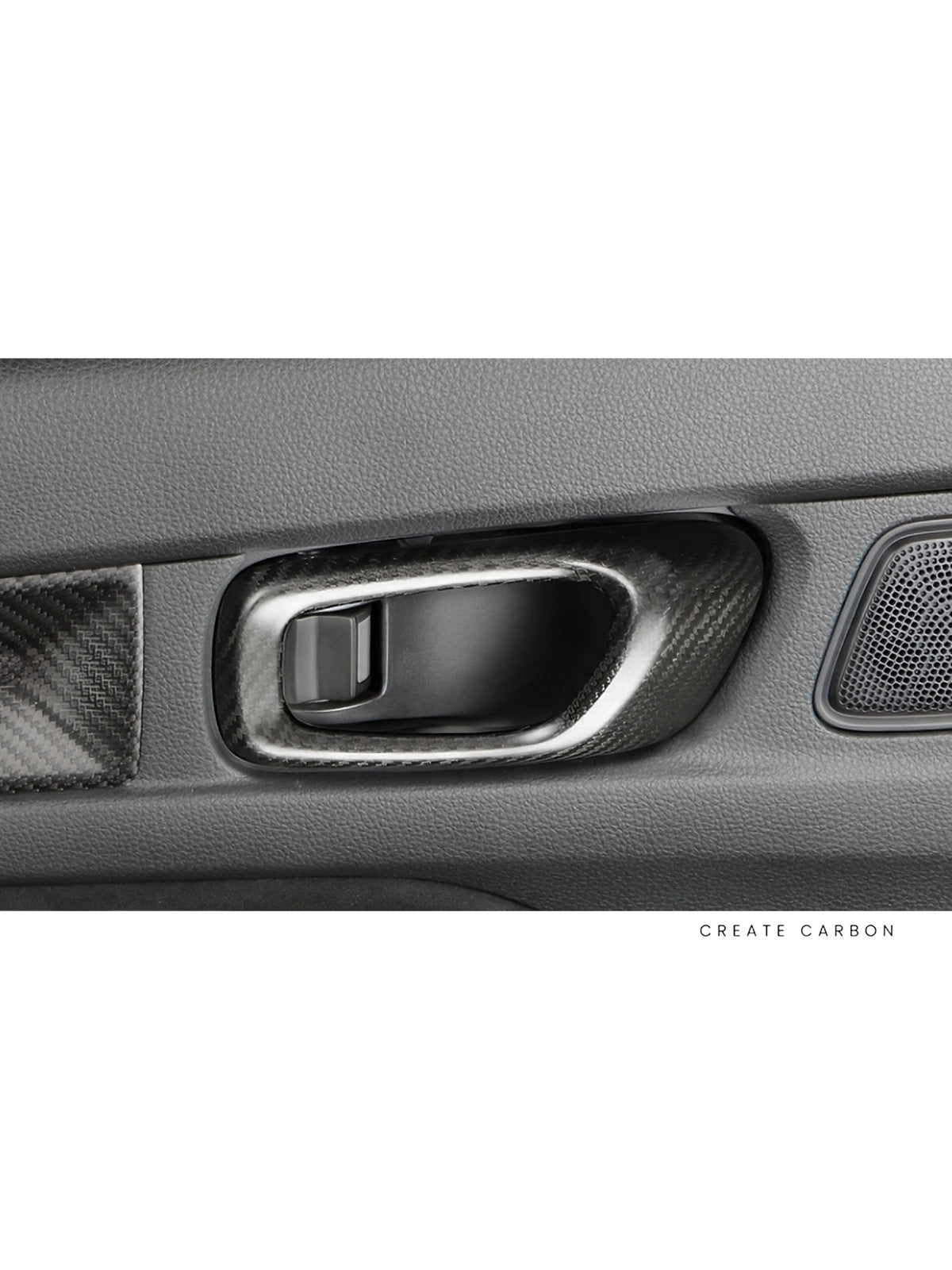 Inner Door Handle Covers, 4-Piece Set for Honda Civic Type R FL5, additional product view 5