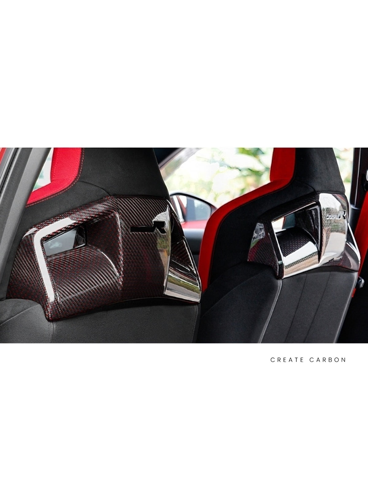 Seat Back Trim Covers for Honda Civic Type R FL5, additional product view 6