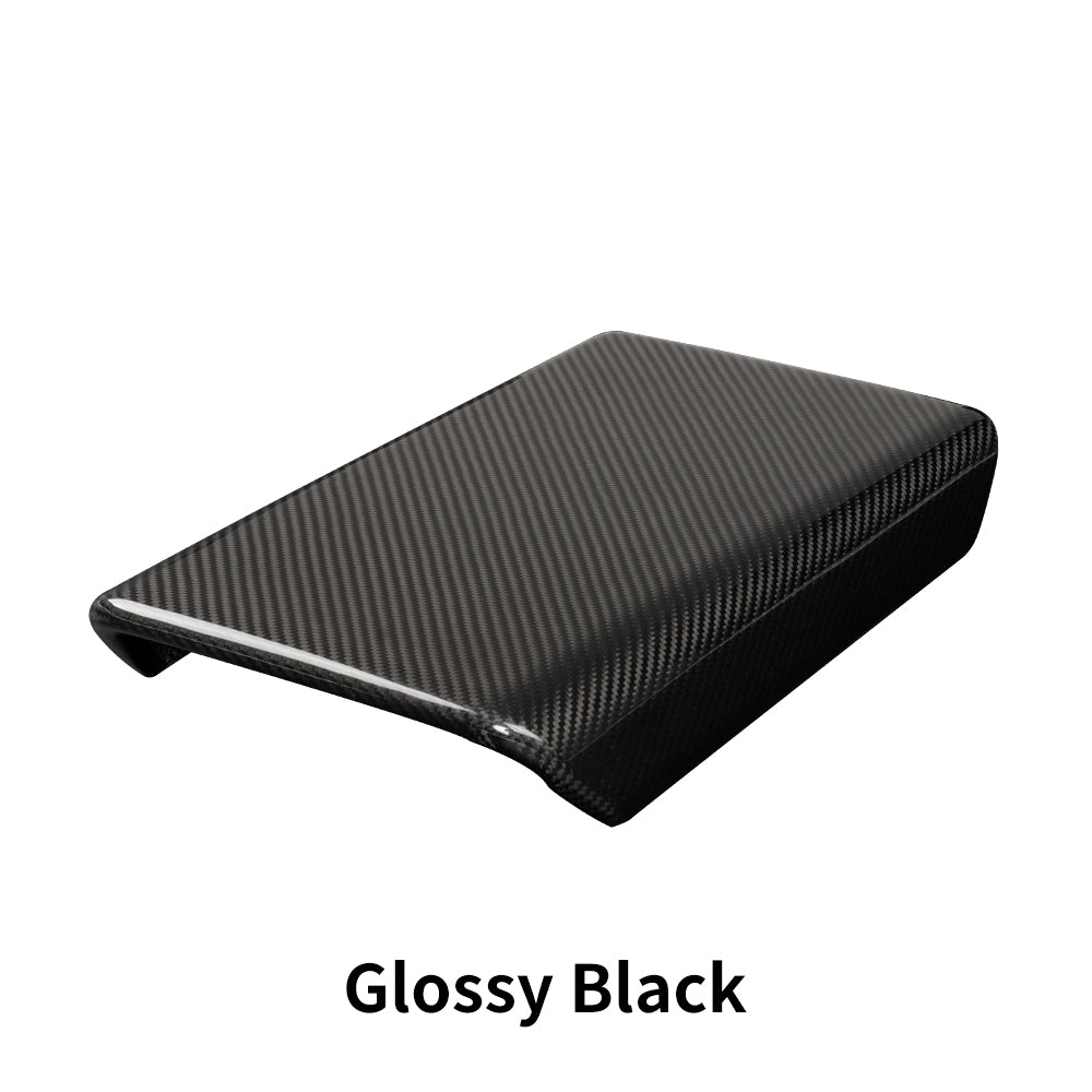 Carbon Fiber Center Console Armrest Cover for Tesla Model 3 (2024+) & Model Y (2025+) | Highland & Juniper