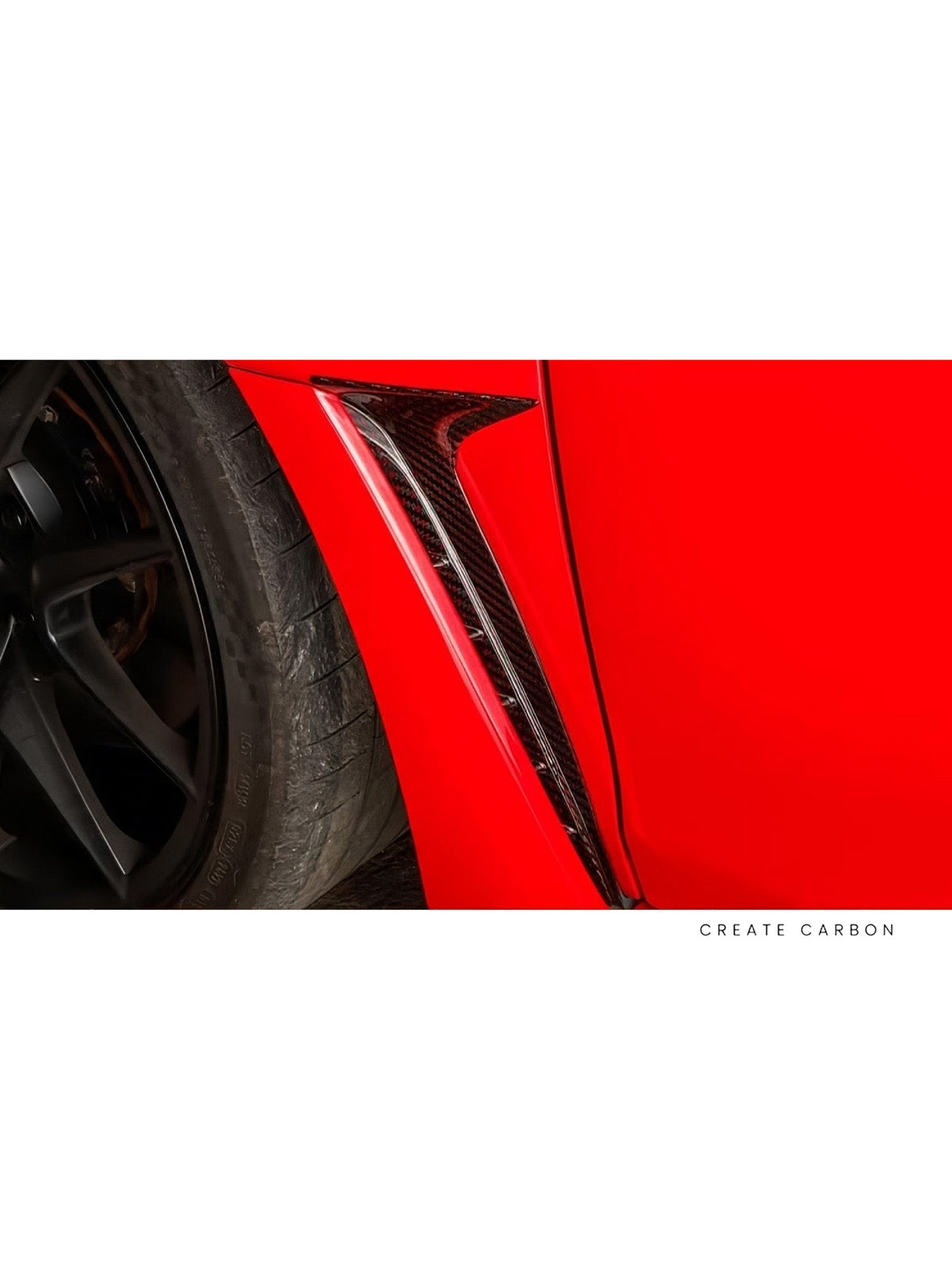 Side Fender Vent Covers for Honda Civic Type R FL5, additional product view 4