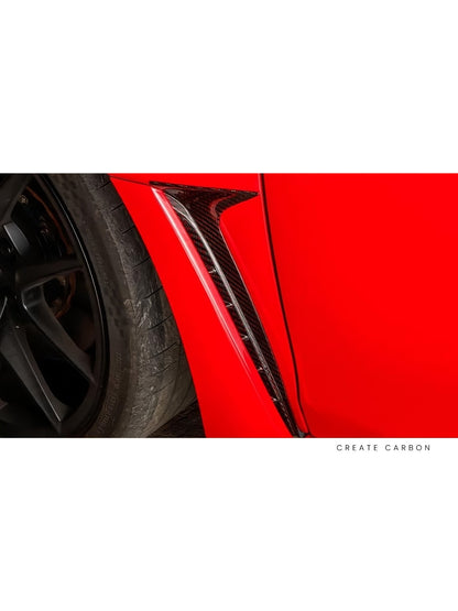 Side Fender Vent Covers for Honda Civic Type R FL5, additional product view 4