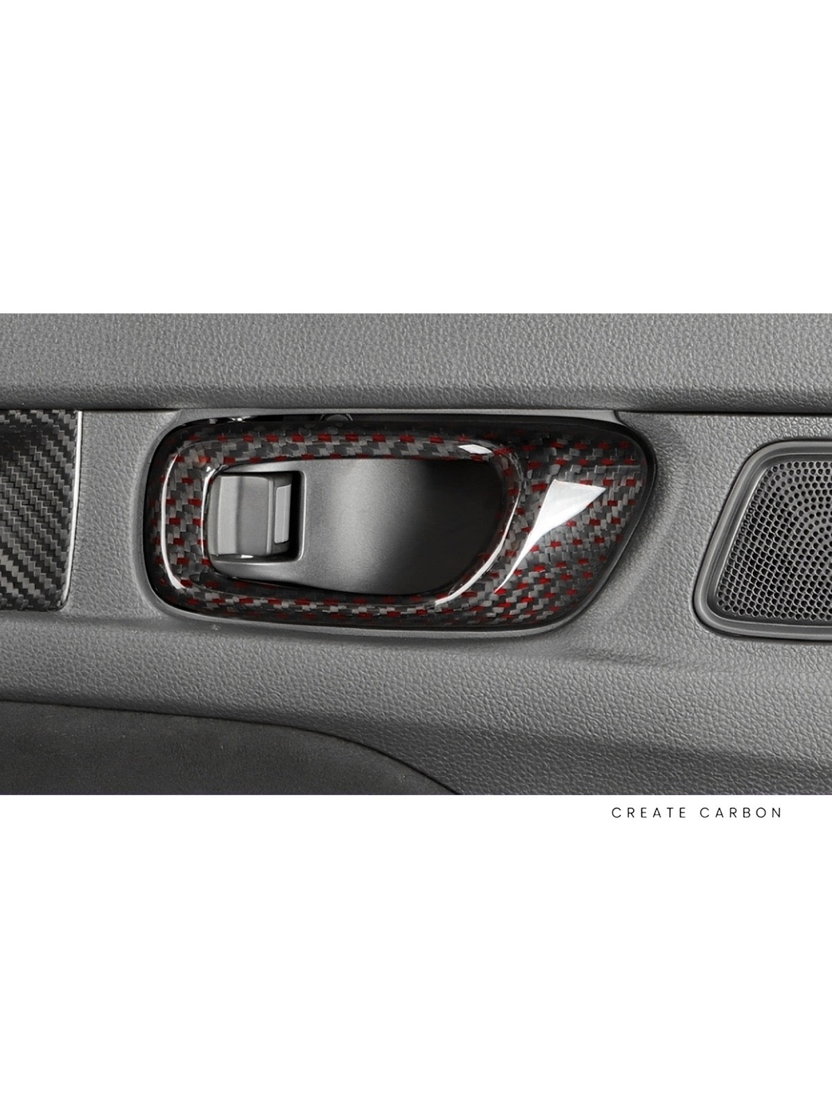 Inner Door Handle Covers, 4-Piece Set for Honda Civic Type R FL5, additional product view 4