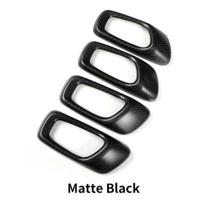 4pcs Dry Carbon Fiber Inner Door Handle Cover For Honda Civic Typer FL5 2023+