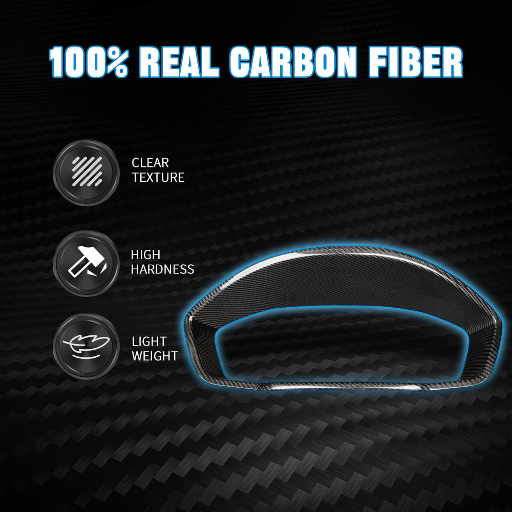 Create Carbon Dry Carbon Fiber Gauge Cluster Trim Cover for Honda Civic 11th Gen & Type R FL5