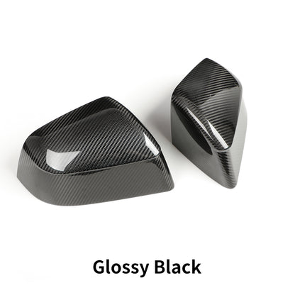 Create Carbon Dry Carbon Fiber Side Mirror Covers for Tesla Model Y Juniper 2025+ (Standard, Long Range & Performance)