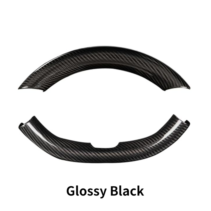 Tesla Model 3 Highland / Model Y Juniper Steering Wheel Covers | Dry Carbon