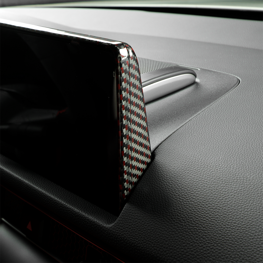 Create Carbon Dry Carbon Fiber Center Screen Back Cover (1PC) for HONDA CIVIC Type R FL5 2023+